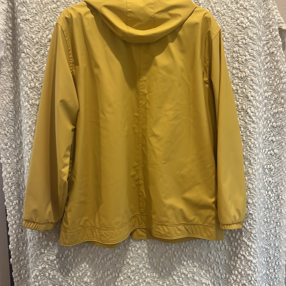 Weatherproof Vintage Mustard Hooded Rain Jacket - Picture 5 of 5
